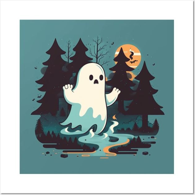 Frightening Forest Ghost Wall Art by Star Scrunch